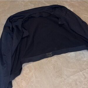 Black Cropped Knit Bolero Shrug